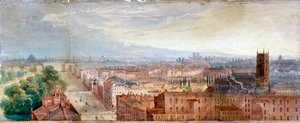 Luchtfoto van Knightsbridge, Londen, ca. 1845 door George Robert Vawser
