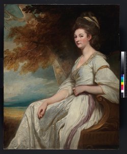 Een portret van mevrouw Beal Bonnell, 1779-1780 door George Romney