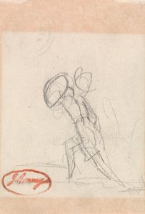 Oplaadfiguur met schild door George Romney
