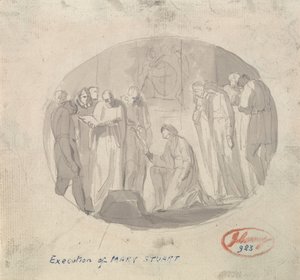 Executie van Mary Stuart door George Romney