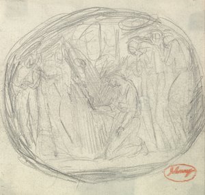 Executie van Mary Stuart door George Romney