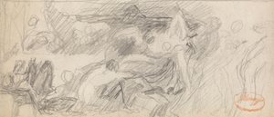 Studie naar figuurcompositie 26 door George Romney