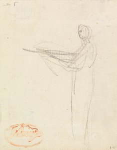 Figurenstudie twaalf door George Romney