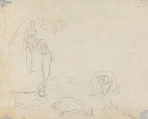 Figuurstudie 16 door George Romney