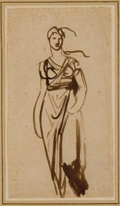 Figuur van een Vrouw door George Romney