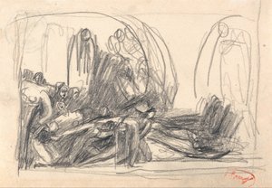 Howard op bezoek in de gevangenis door George Romney