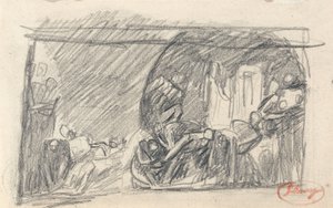 Howard op bezoek in de gevangenis door George Romney