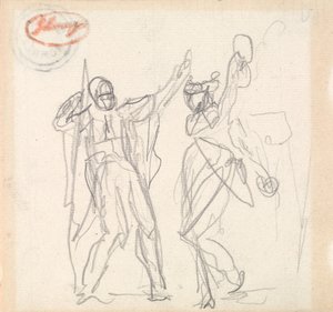 Jeptha en zijn dochter door George Romney