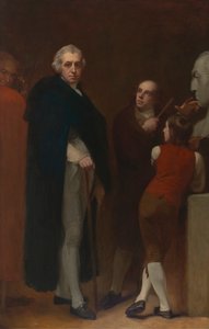 John Flaxman Modelleert de Buste van William Hayley door George Romney