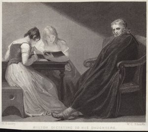 John Milton dicteert aan zijn dochters