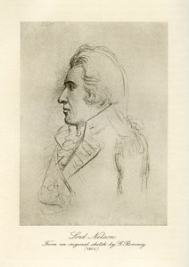 Lord Horatio Nelson door George Romney
