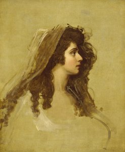 Mevrouw Siddons, ca. 1784 door George Romney