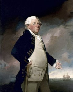 Portret van viceadmiraal Sir Hyde Parker door George Romney