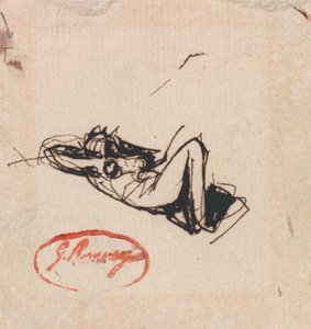 Liggende figuur door George Romney