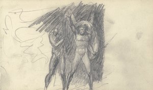 Schetsboektekening door George Romney