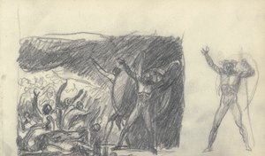 Schetsboektekening door George Romney
