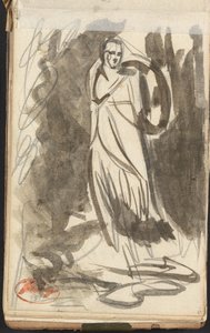 Staand vrouwenfiguur door George Romney