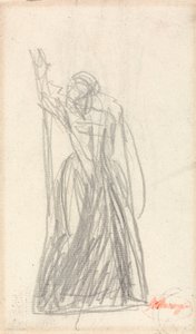 Staande figuur, waarschijnlijk voor Lady Macbeth door George Romney