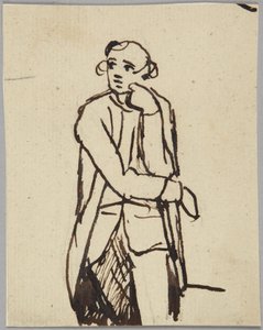Staand mannelijk figuur door George Romney