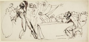 Analyse van de geest van Banquo uit de banketscène in Macbeth door George Romney