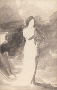 Studie van een Staande Dame door George Romney