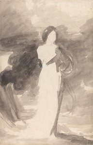 Studie van een Staande Dame door George Romney