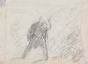 Studie van een Staand Figuur door George Romney