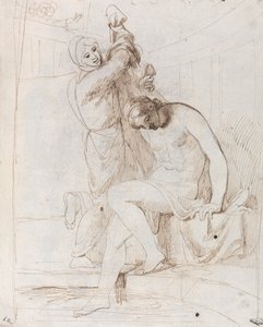 Het bad van Bathseba door George Romney