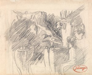 De verzoeking van Christus door George Romney