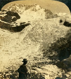 De Hochstetter-ijsvallen, Nieuw-Zeeland, ca. 1909