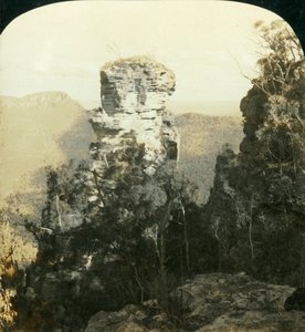 De Wees en Indian Face Rocks, Blue Mountains, N.S.W., Australië, 1909
