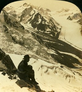 De Tasman en Rudolph gletsjers, Zuidelijke Alpen, Nieuw-Zeeland