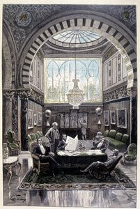 Het was een zeer comfortabele gespreksplaats (pagina 34) in "Testament van een excentriekeling" door Jules Verne