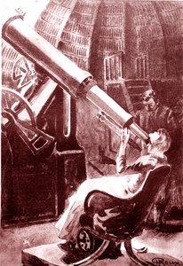 De zonsverduistering door de aarde. 1888