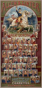 De Grote Generaals serie voor Allen & Ginter Cigarettes Brands