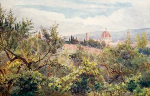 Florence (kleurenlitho) door George Samuel Elgood