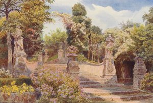 Italiaanse Tuinen: Een Trap, Villa Arson door George Samuel Elgood