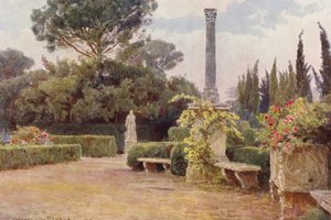 Italiaanse Tuinen: Villa Medici door George Samuel Elgood