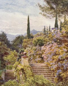 Italiaanse Tuinen: Wisteria, Villa Cavagnaro door George Samuel Elgood