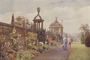 Montacute, Zonnebloemen door George Samuel Elgood