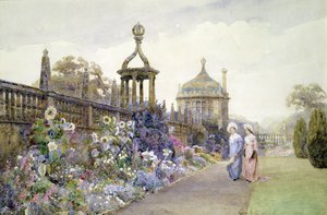 Montacute, zonnebloemen, 1886