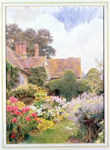 De tuinen van het landhuis, Cleeve Prior, Worcestershire