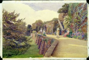 Het terras bij Berkeley Castle, Gloucestershire, 1887