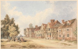 Het dorp Chiddingstone, Kent door George Shepheard