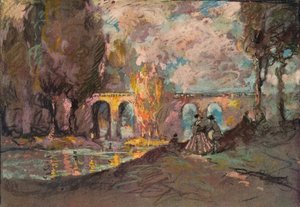 Een landschapstijdschets, ca. 1916