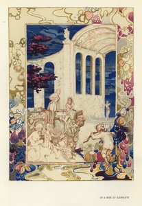 Illustratie voor The Happy Hypocrite door Max Beerbohm door George Sheringham