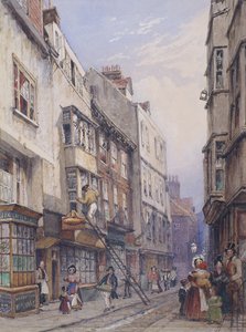 Bell Yard bij Chancery Lane, Londen, 1835 door George Sidney Shepherd