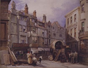 Straatscène in Londen door George Sidney Shepherd