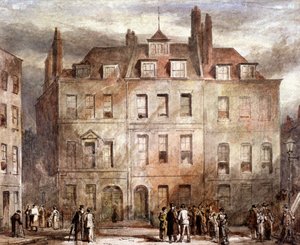 Sheriffs Court, Red Lion Square, Holborn, Londen, c1828 door George Sidney Shepherd