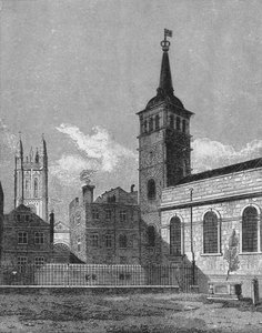 St. Peterskerk, Cornhill, City of London, 1811 1911 door George Sidney Shepherd